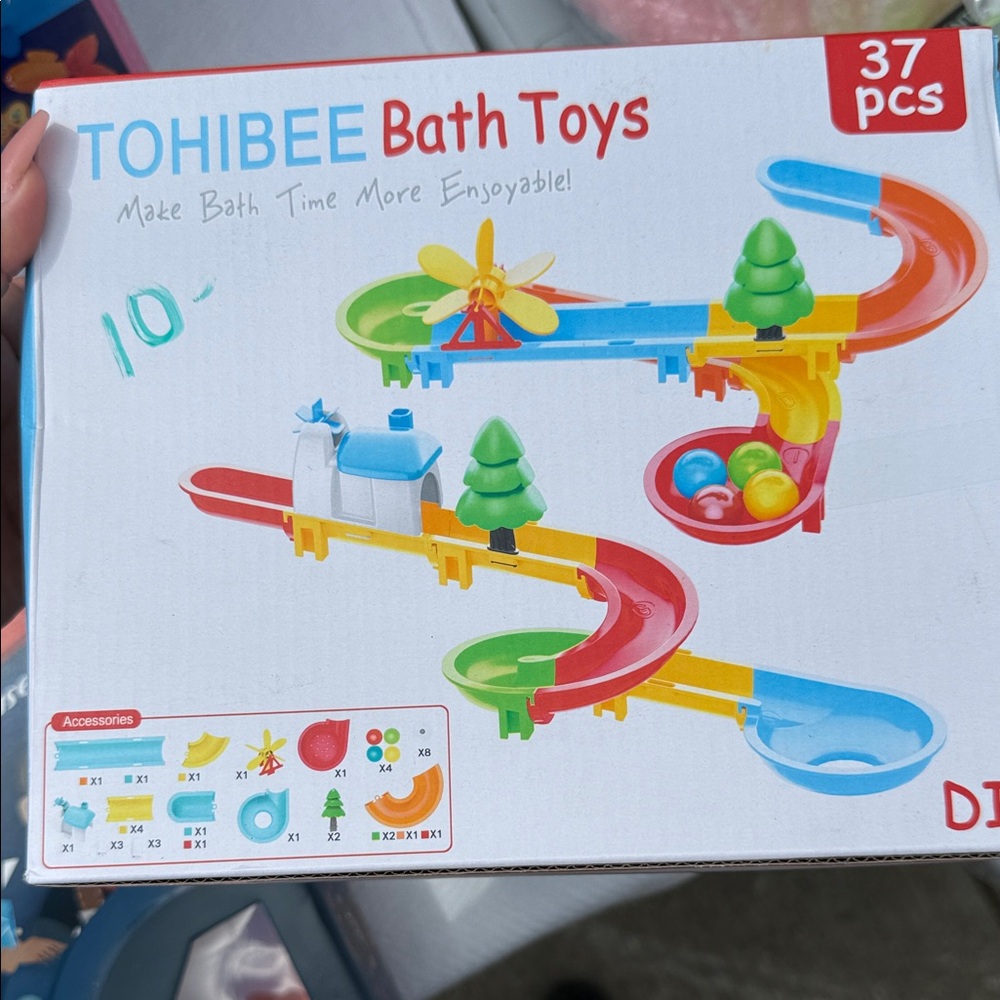 TOHIBEE Colorful Bath Toys Set